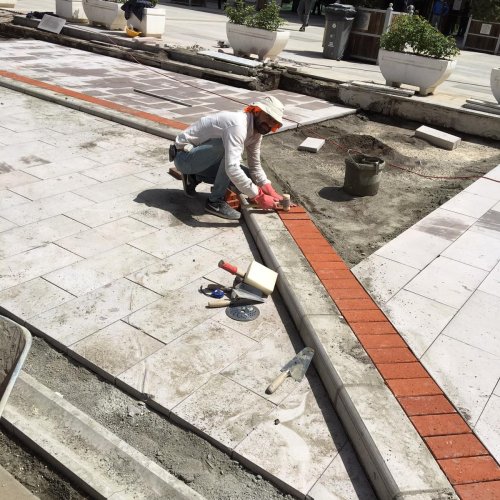 Kızılcahamam Belediyesi Önü Andezit Döşeme